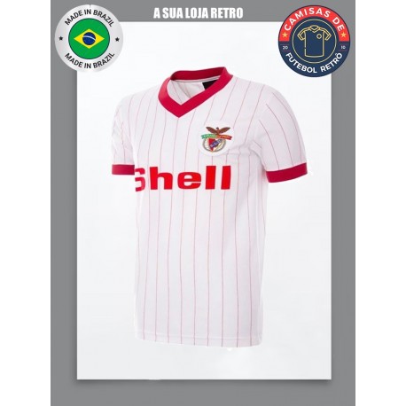 Camisa retrô Benfica shell listrada - POR