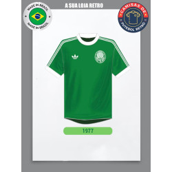 camisa retrô palmeiras logo 1977