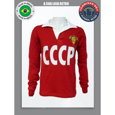 Camisa retrô CCCP vermelha ML - 1966