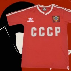 Camisa retrô CCCP logo vermelha 1986