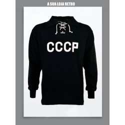 Camisa retrô CCCP manga longa preta