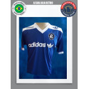 Camisa retrô Clube do Remo treino logo azul - 1986