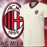 Camisa retrô Milan AC branca logo - ITA