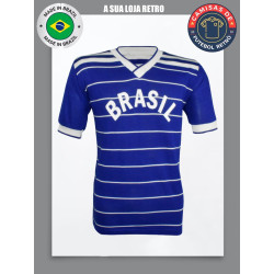 Camisa Retrô Seleção brasileira azul 1984