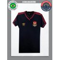 Camisa retrô Flamengo preta escudo comemorativa
