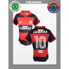 Camisa retrô Flamengo Zico Lubrax