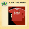 Camisa retrô CCCP logo vermelha 1986