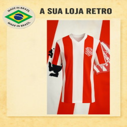 - Camisa retrô Bangu listrada 1970.