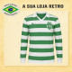 Camisa retrô Sporting Clube de Portugal Listrada ML 2004