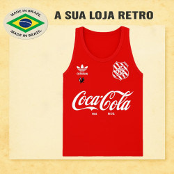 - Regata retrô Bangu vermelha coca cola 1987