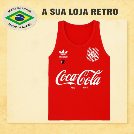 - Regata retrô Bangu vermelha coca cola 1987