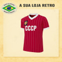 Camisa retrô CCCP Listrada - 1982