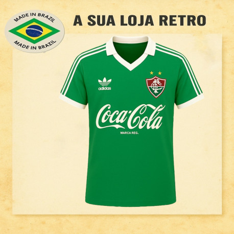 Camisa retro fluminense branca 1980