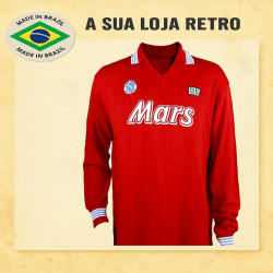 Camisa Retrô Napoli vermelha Mars ML- ITA