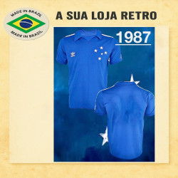 Camisa retrô Cruzeiro Gola Polo 1987