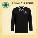 Camisa retrô St Pauli Preta ML- ALE