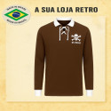 Camisa retrô fCSt Pauli Marron ML ALE