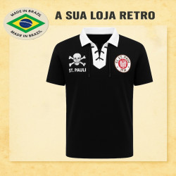 Baby look retrô preta St Pauli - ALE