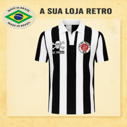 Camisa retrô St Pauli listrada- ALE