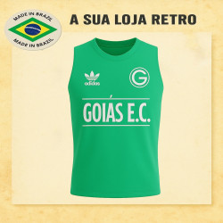 Regata retrô Goias verde logo