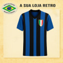Camisa retrô Internazionale de Milano Gola V 1960- ITA