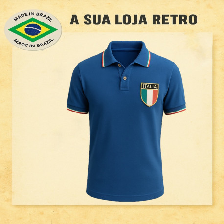 Camisa retrô da Italia Polo