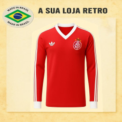 Camisa retrô Internacional Louro Verde 1980-1981.