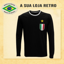 Camisa retrô Juventus de turim goleiro preto 1975-1976