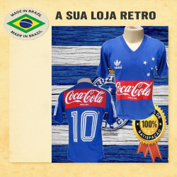 Camisa retrô Cruzeiro coca cola - 1987