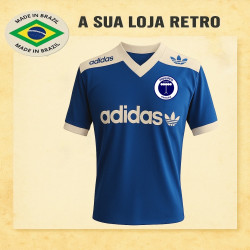 Camisa retrô Pinheiro logo azul treino