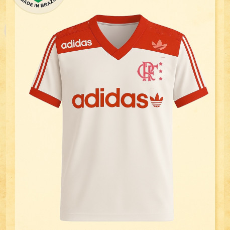Camisa retrô Flamengo treino branca