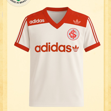 Camisa retrô Internacional logo treino branca