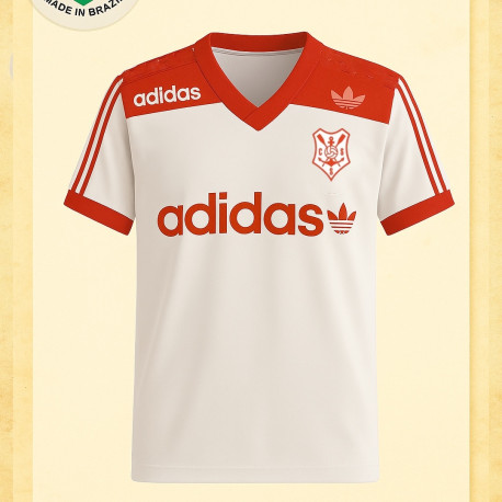 Camisa retrô clube sergipano logo treino branca