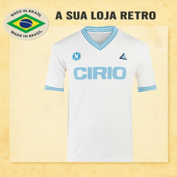 Camisa Retrô Napoli branca Cirio 1984/85 - ITA