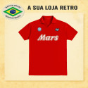 Camisa Retrô Napoli Vermelha Mars- ITA