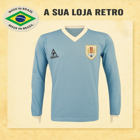 Camisa retrô do Uruguai Le coq 1986 - ML