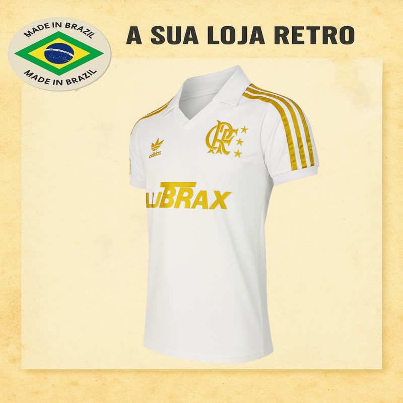 Campeonato Brasileiro Camisa Do Flamengo 2016 Branca Camisa Retrô