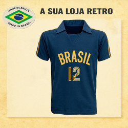 Camisa retrô azul de Volei - 1987