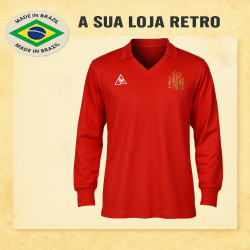 Camisa retrô Espanha le coq ML 1986