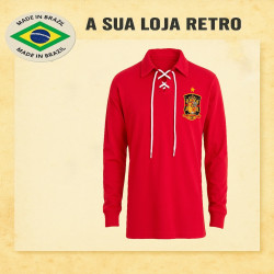 Camisa retrô Espanha ML 100 anos