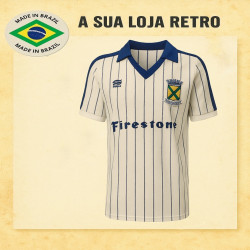 Camisa retrô Santo André branca 1980