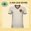 Camisa retrô Alemanha Branca 1970