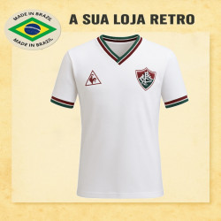 Camisa retrô Fluminense branca le coq sportif