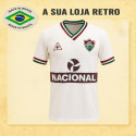 Camisa retrô Fluminense Branca Banco Nacional -1984