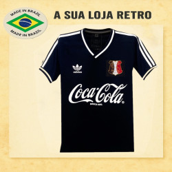 Camisa retro Santa Cruz Futebol Clube logo preta 1989