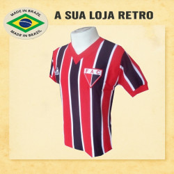 Camisa retrô Ferroviário Atlético Clube Listrada - 1977