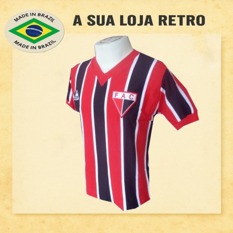 Camisa retrô Ferroviário Atlético Clube Listrada - 1977