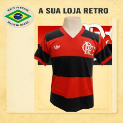 Camisa retrô Flamengo logo 1982