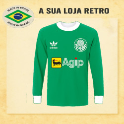 camisa retro Palmeiras manga longa agip