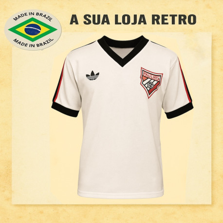 Camisa retrô Paulista de Jundiai -1984a de 80